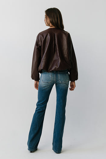 Mira Bubble Leather Jacket