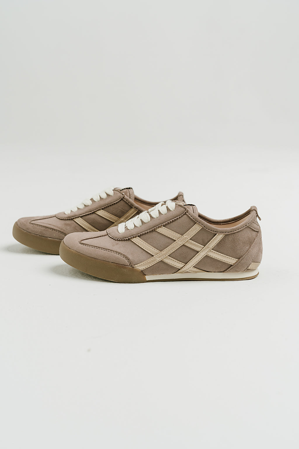 Polly Suede Sneakers in Taupe