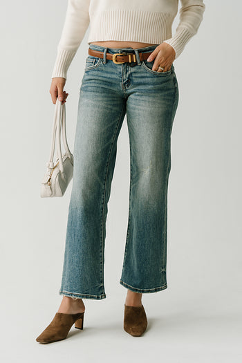 Liora Low Rise Wide Leg Jeans