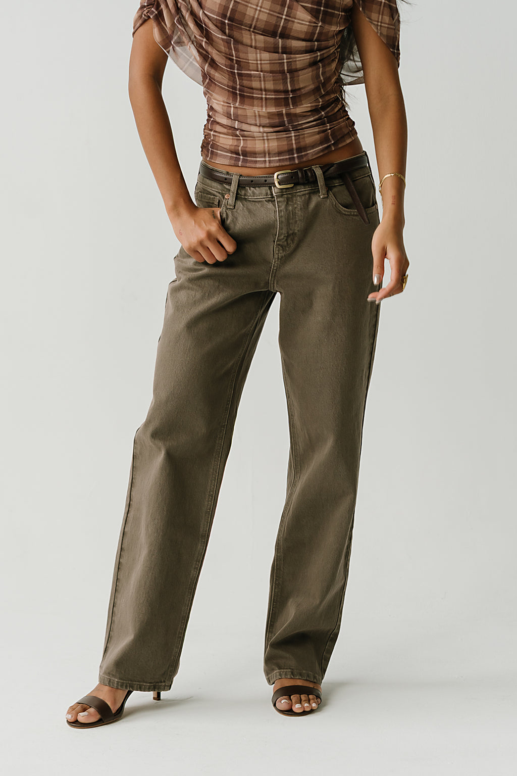 Camilla Mid Rise Straight Leg Jeans