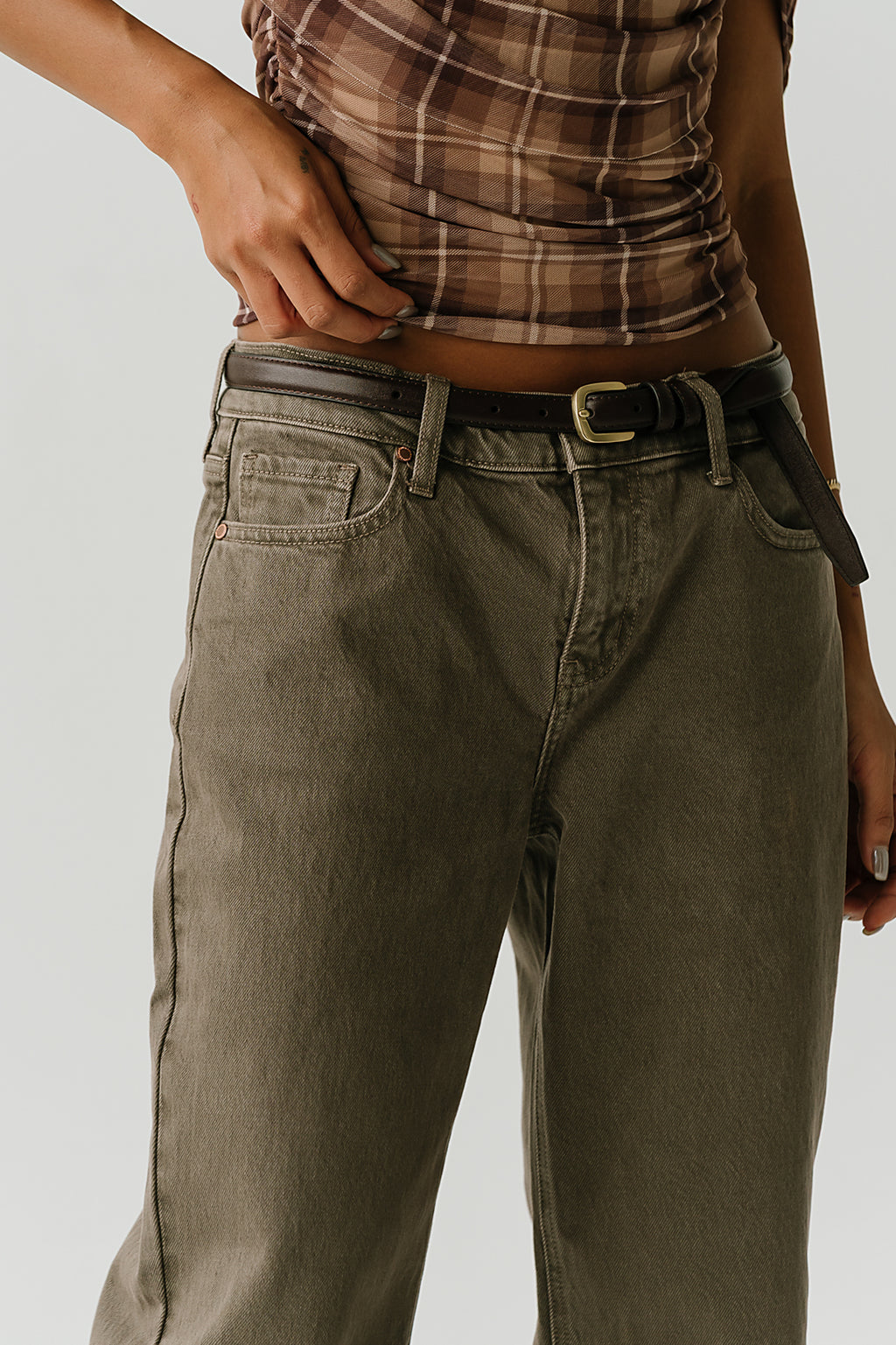 Camilla Mid Rise Straight Leg Jeans