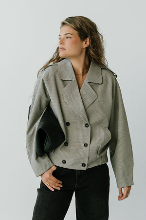 Abby Cropped Trench Coat