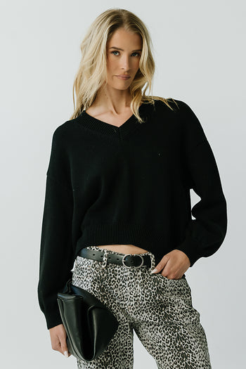 Jolene Knit Sweater in Black