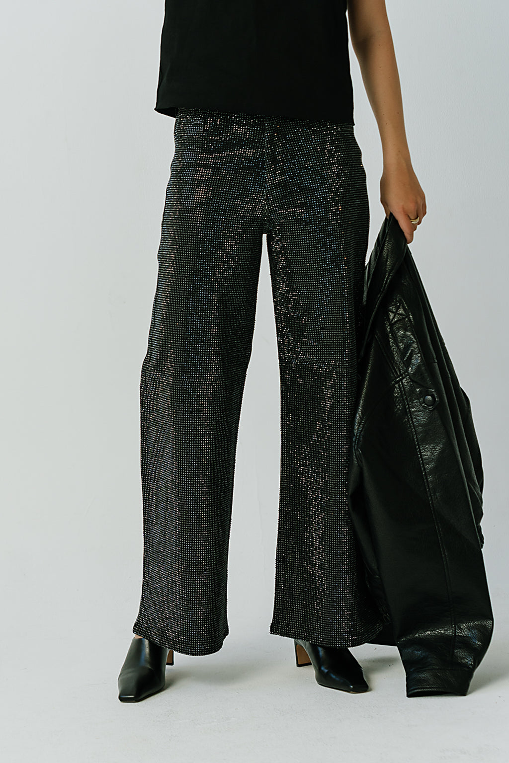 Jaslyn High Rise Sparkle Denim Jeans