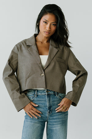 Crystal Cropped Blazer