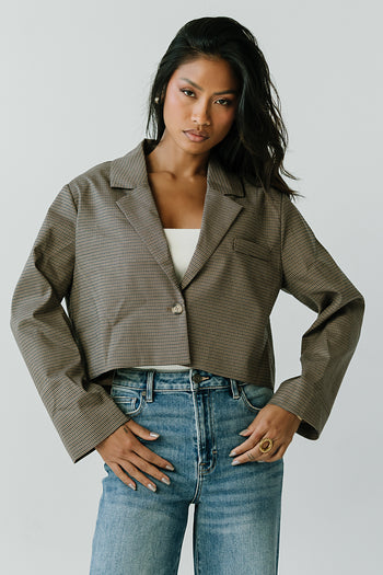 Crystal Cropped Blazer