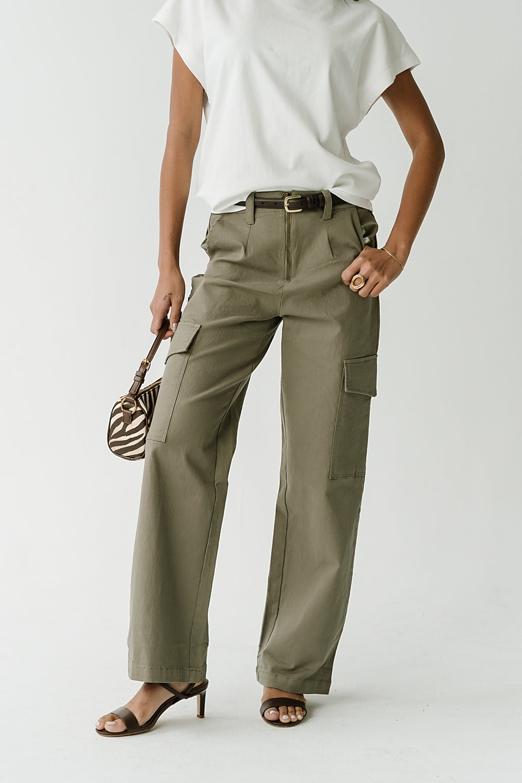 Harley Cargo Pants in Olive