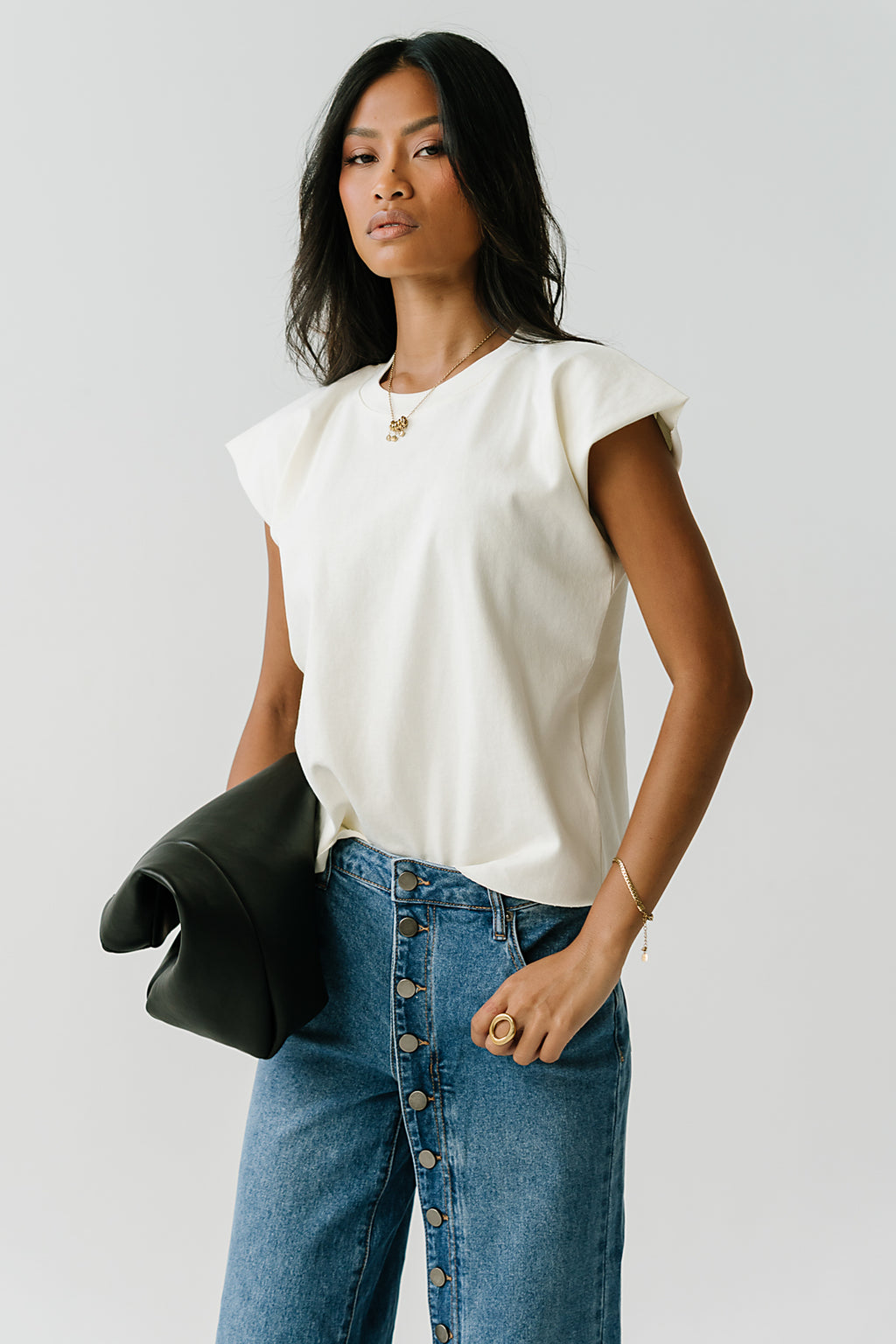 Vinnie Muscle Tee in White