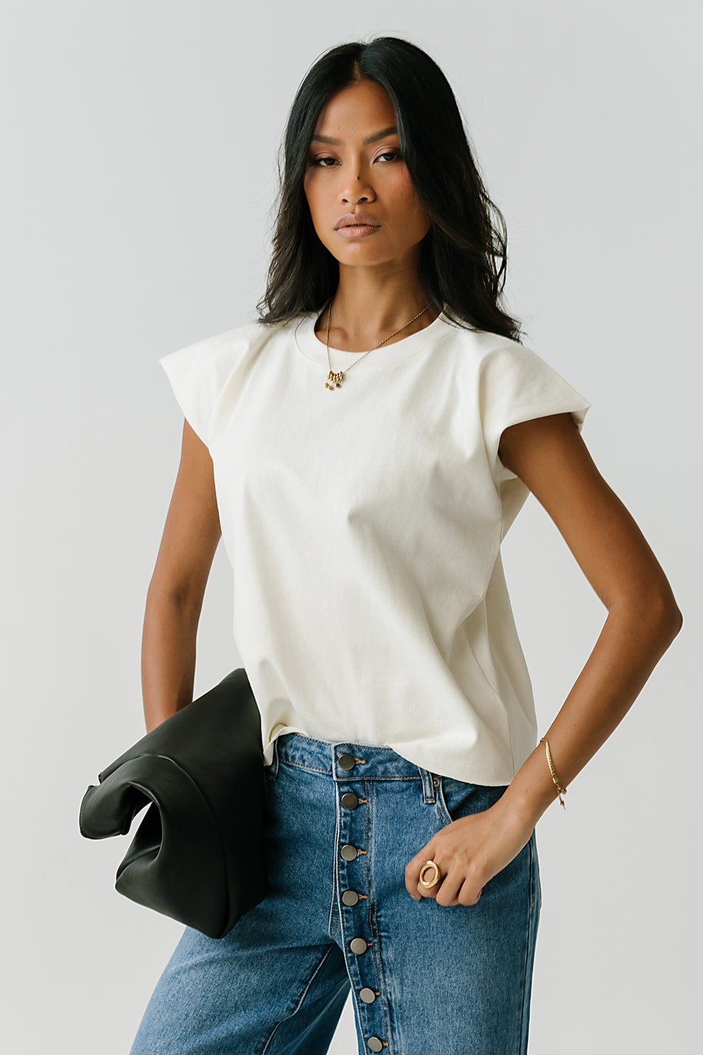 Vinnie Muscle Tee in White