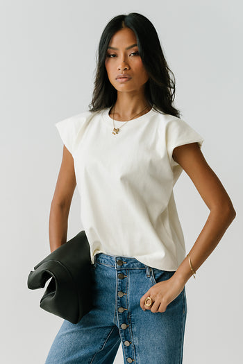 Vinnie Muscle Tee in White