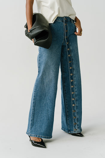 Collins High Rise Wide Leg Jeans