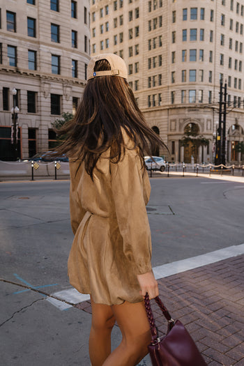 Karolina Suede Bubble Jacket