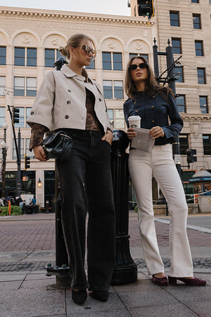 Marshall Straight Leg Jeans in Washed Black