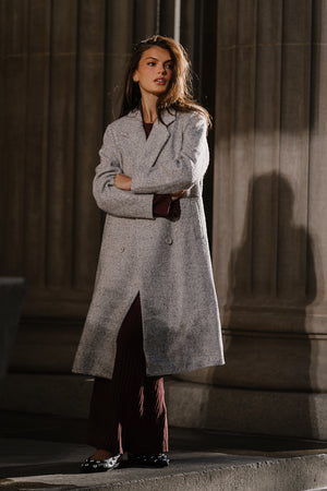 Meredith Tunic Coat in Grey