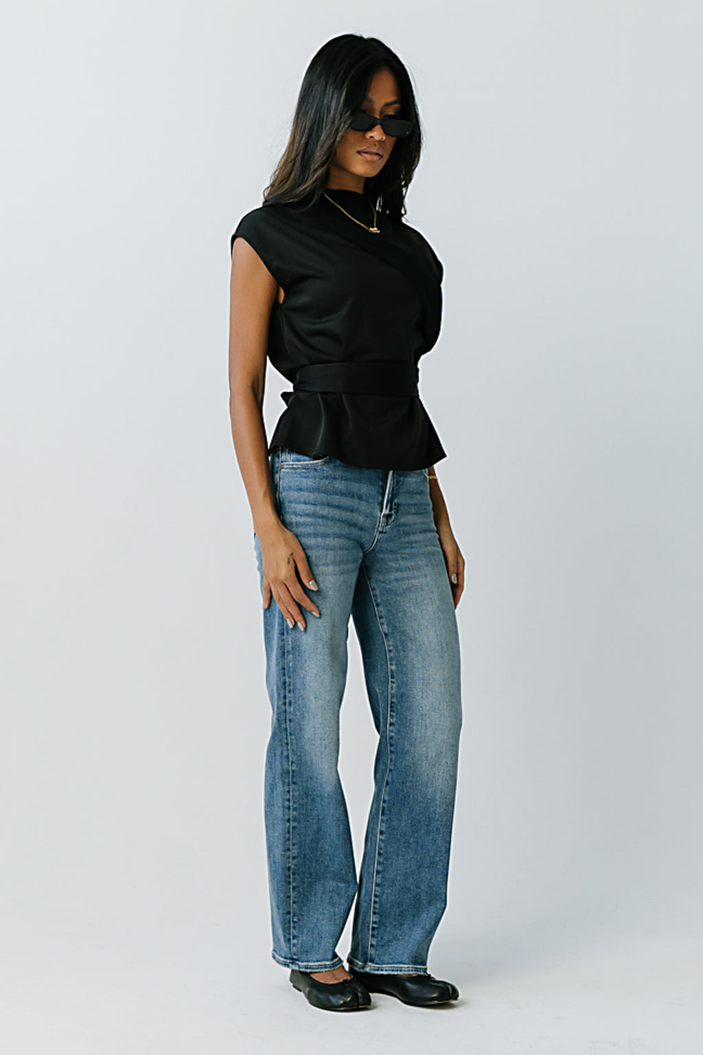 Ava High Rise Straight Leg Jeans