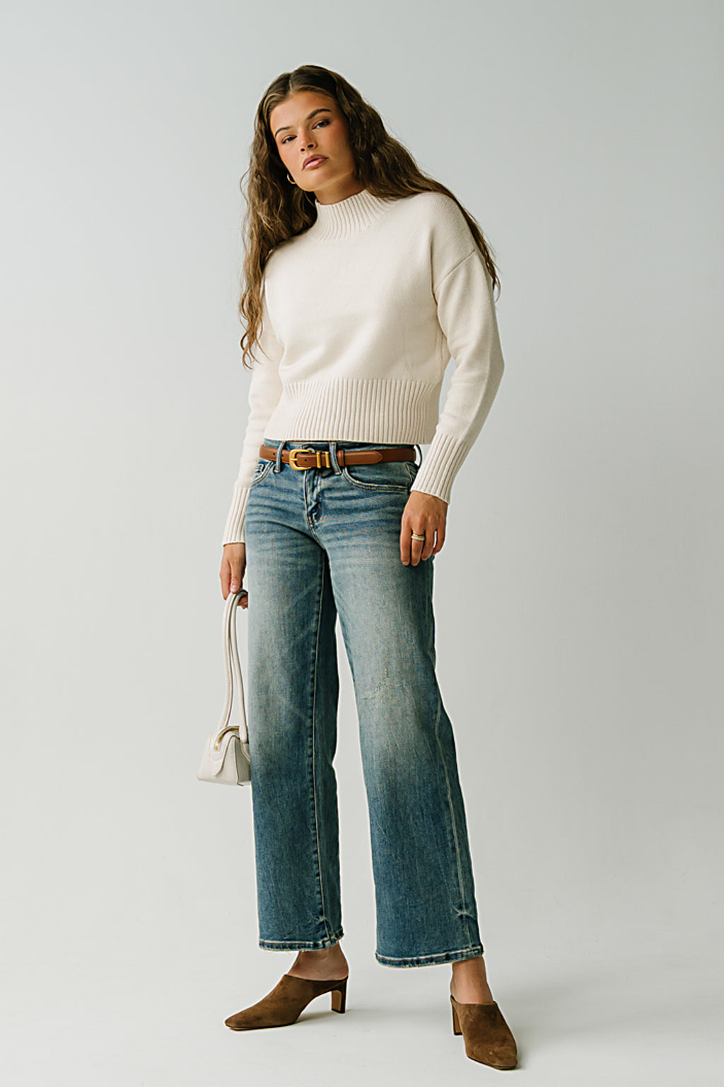 Liora Low Rise Wide Leg Jeans