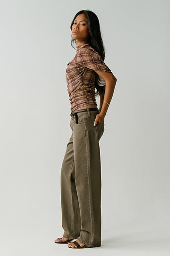 Camilla Mid Rise Straight Leg Jeans
