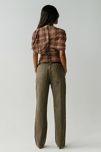Camilla Mid Rise Straight Leg Jeans