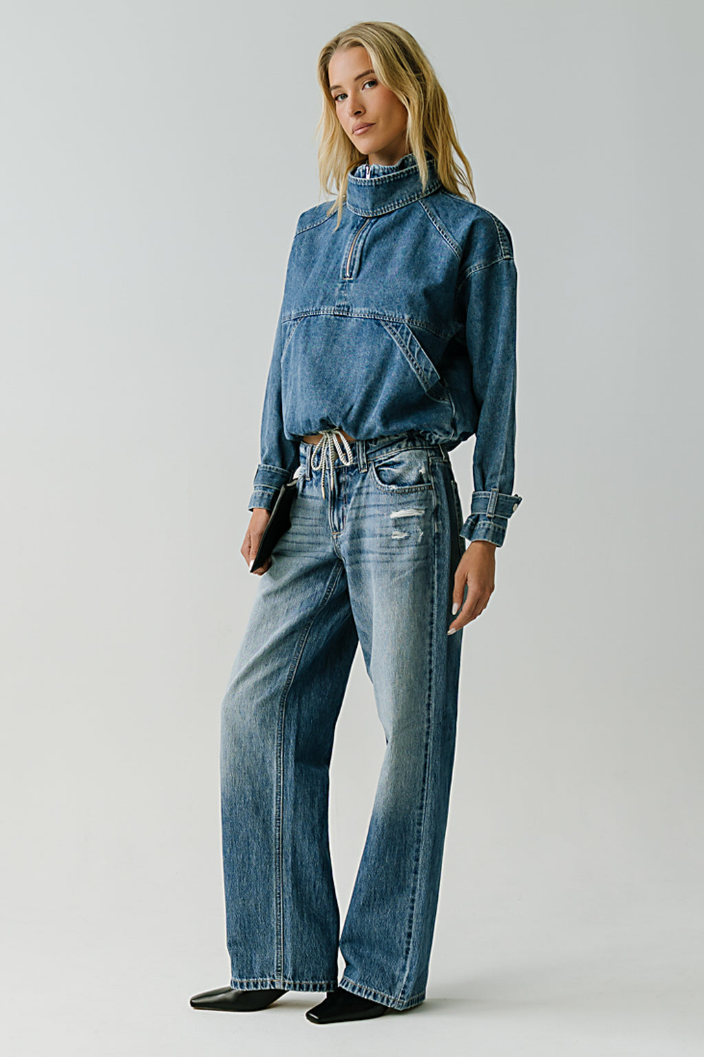 Regina Denim Jacket in Medium Wash