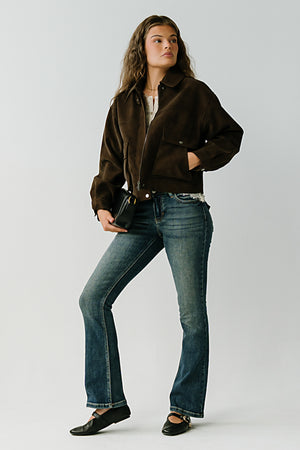Raven Mid Rise Bootcut Jeans