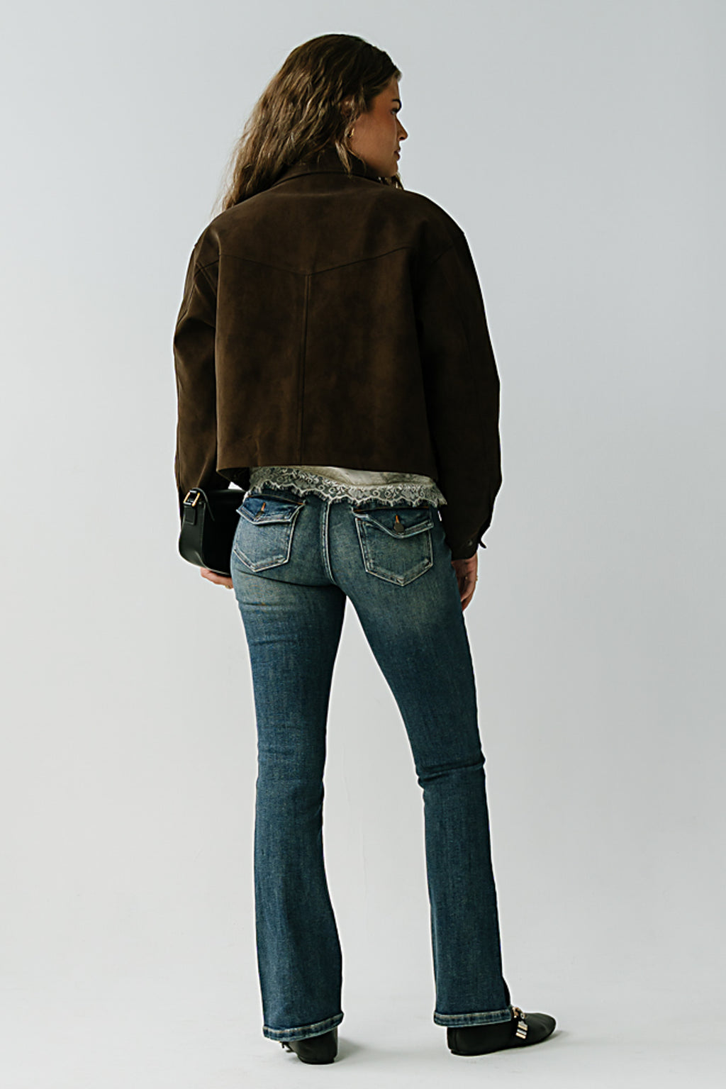 Raven Mid Rise Bootcut Jeans