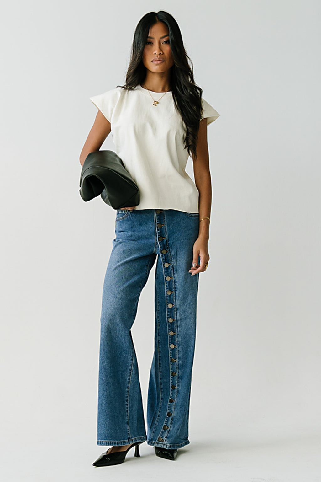 Vinnie Muscle Tee in White