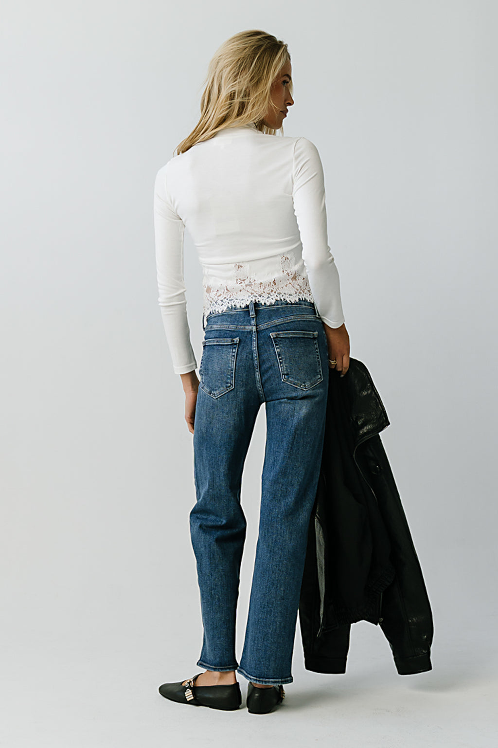 Amanda Straight Leg Jeans in Medium Wash - FINAL SALE