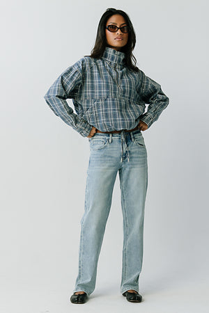 Brecklyn Mid Rise Straight Leg Jeans