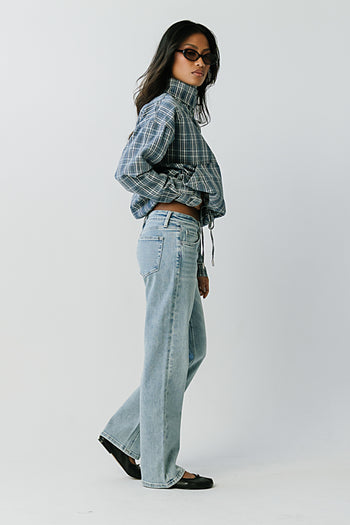 Brecklyn Mid Rise Straight Leg Jeans