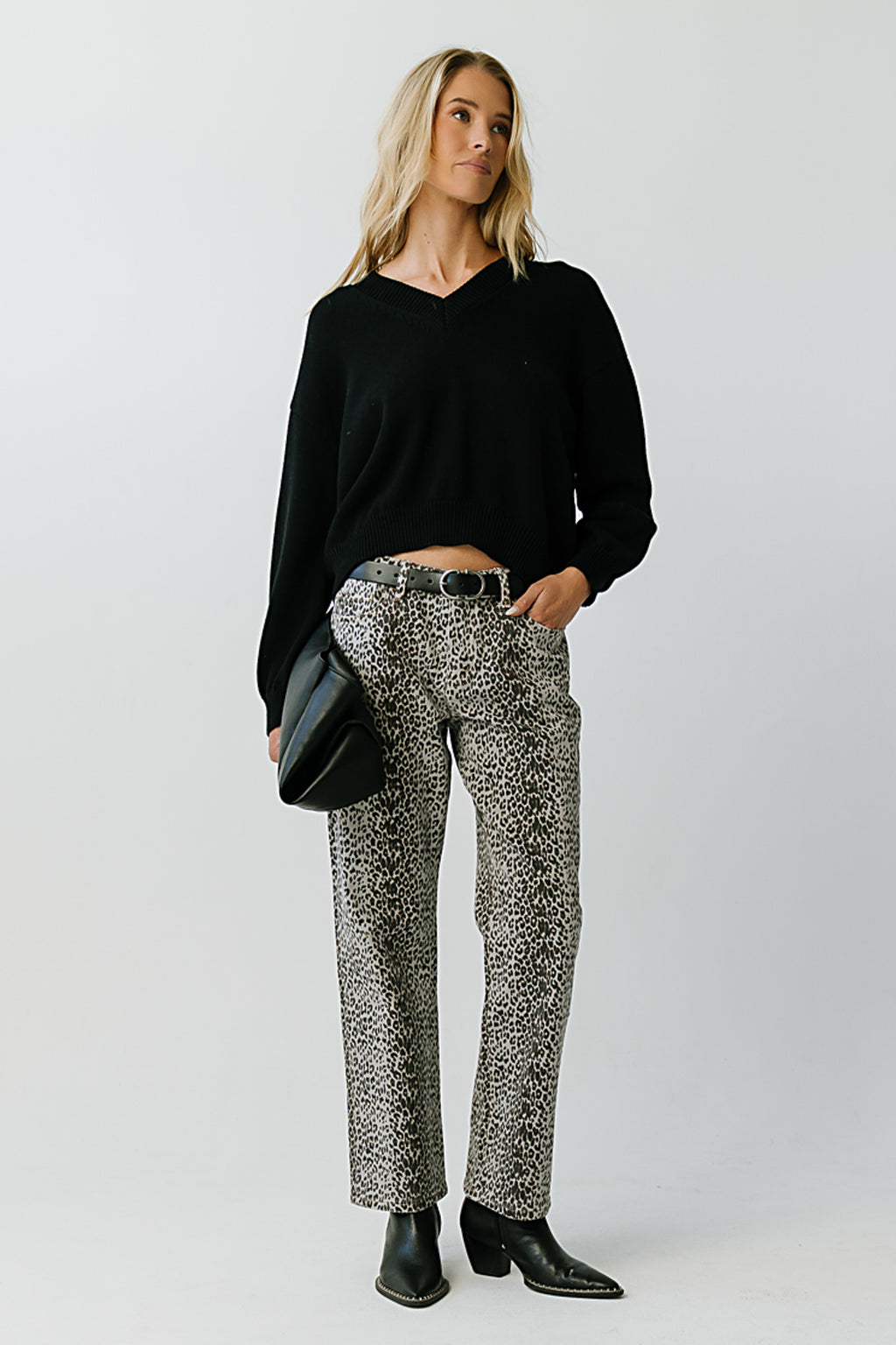 Jolene Knit Sweater in Black
