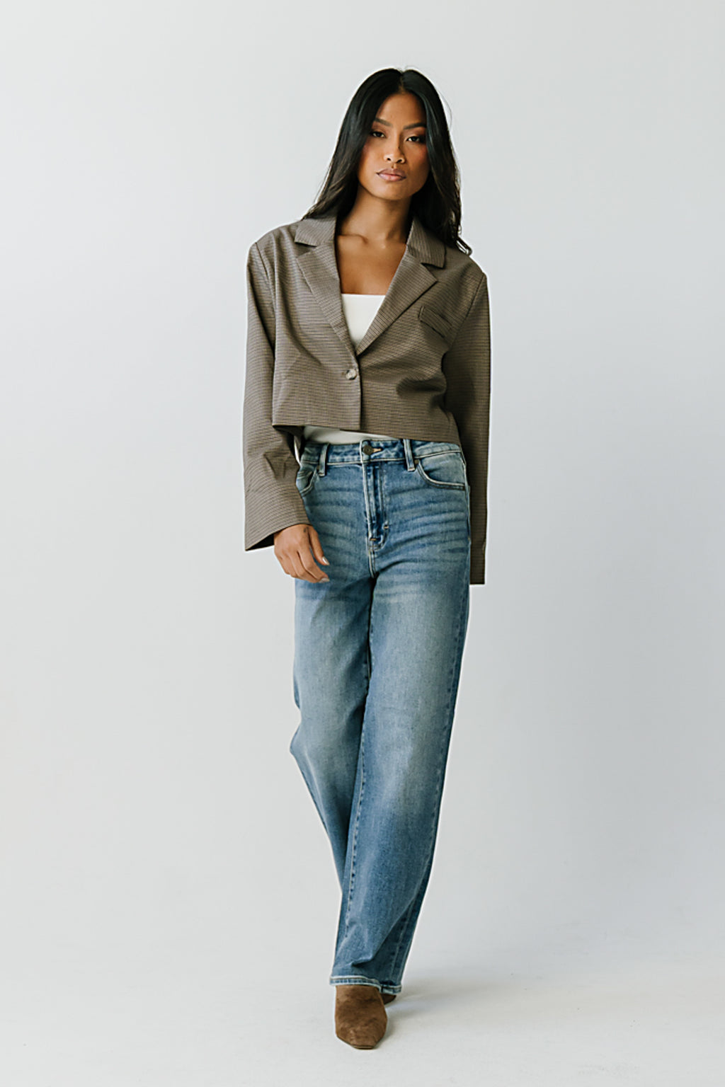 Crystal Cropped Blazer