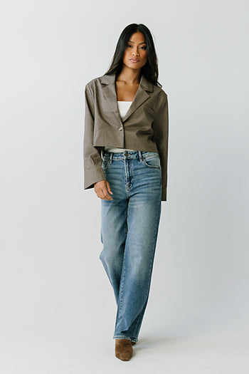 Crystal Cropped Blazer