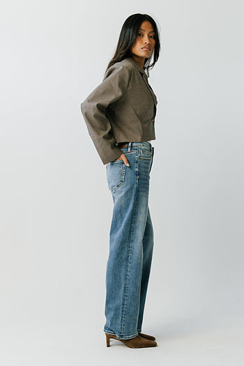 Ava High Rise Straight Leg Jeans