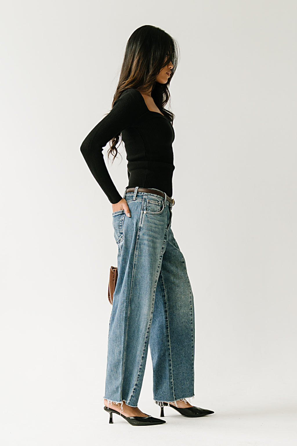 Blake High Rise Barrel Jeans