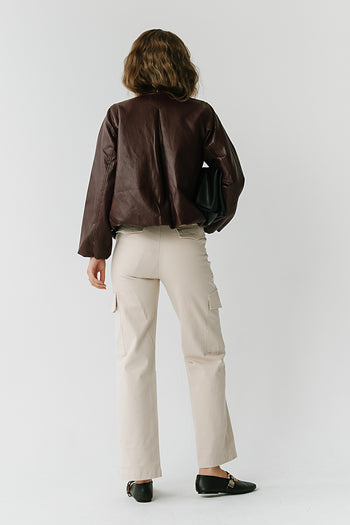 Mira Bubble Leather Jacket