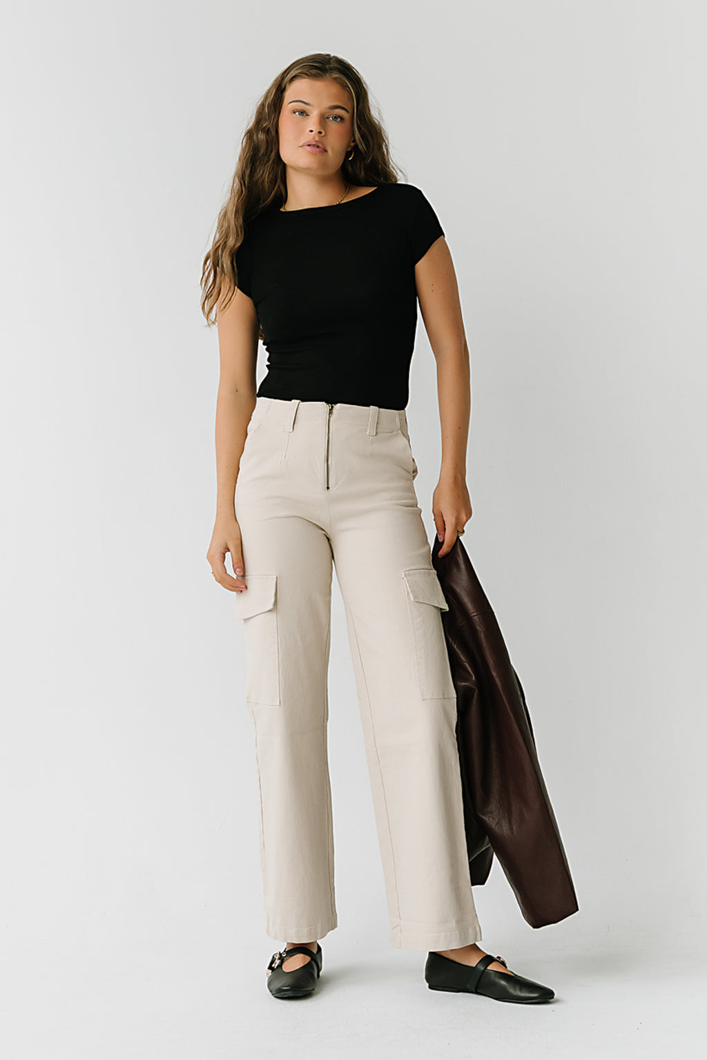 Harley Cargo Pants in White