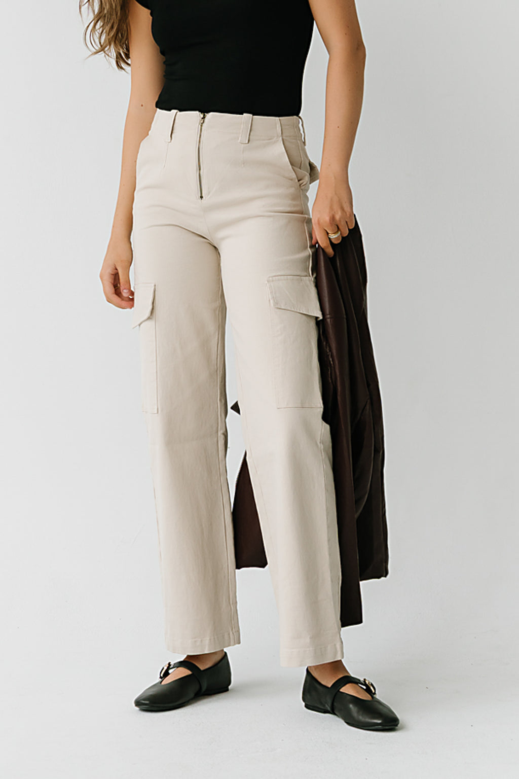 Harley Cargo Pants in White