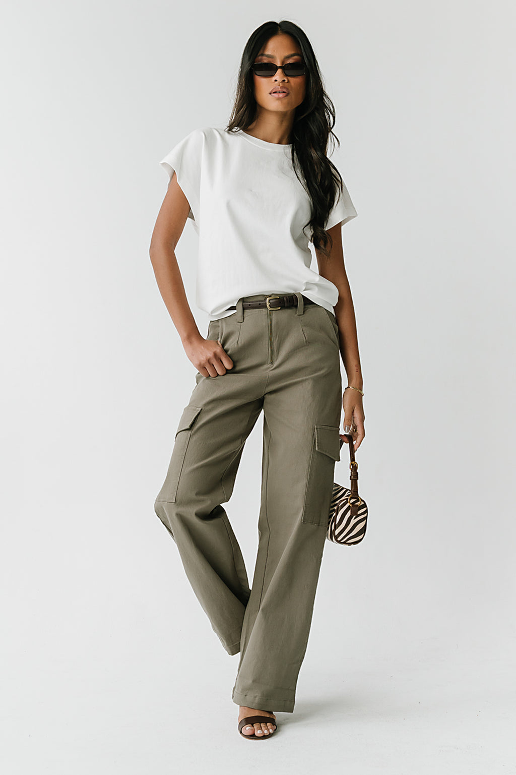 Elara Oversized Tee in White