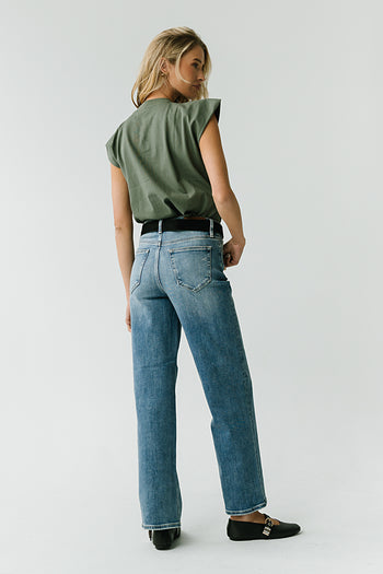 Vinnie Muscle Tee in Olive