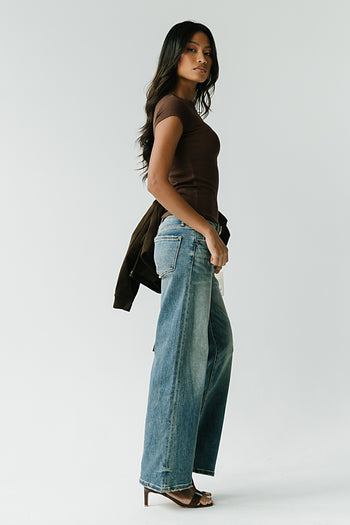 Liora Low Rise Wide Leg Jeans