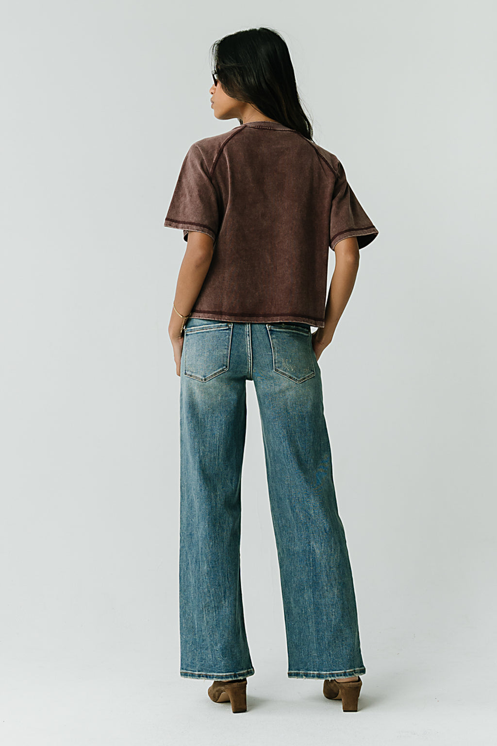 Sophie Raglan Top in Burgundy