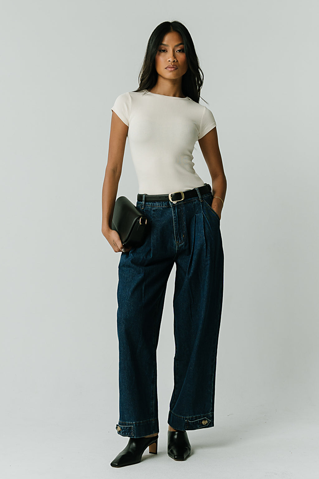 Arya High Rise Wide Leg Jeans