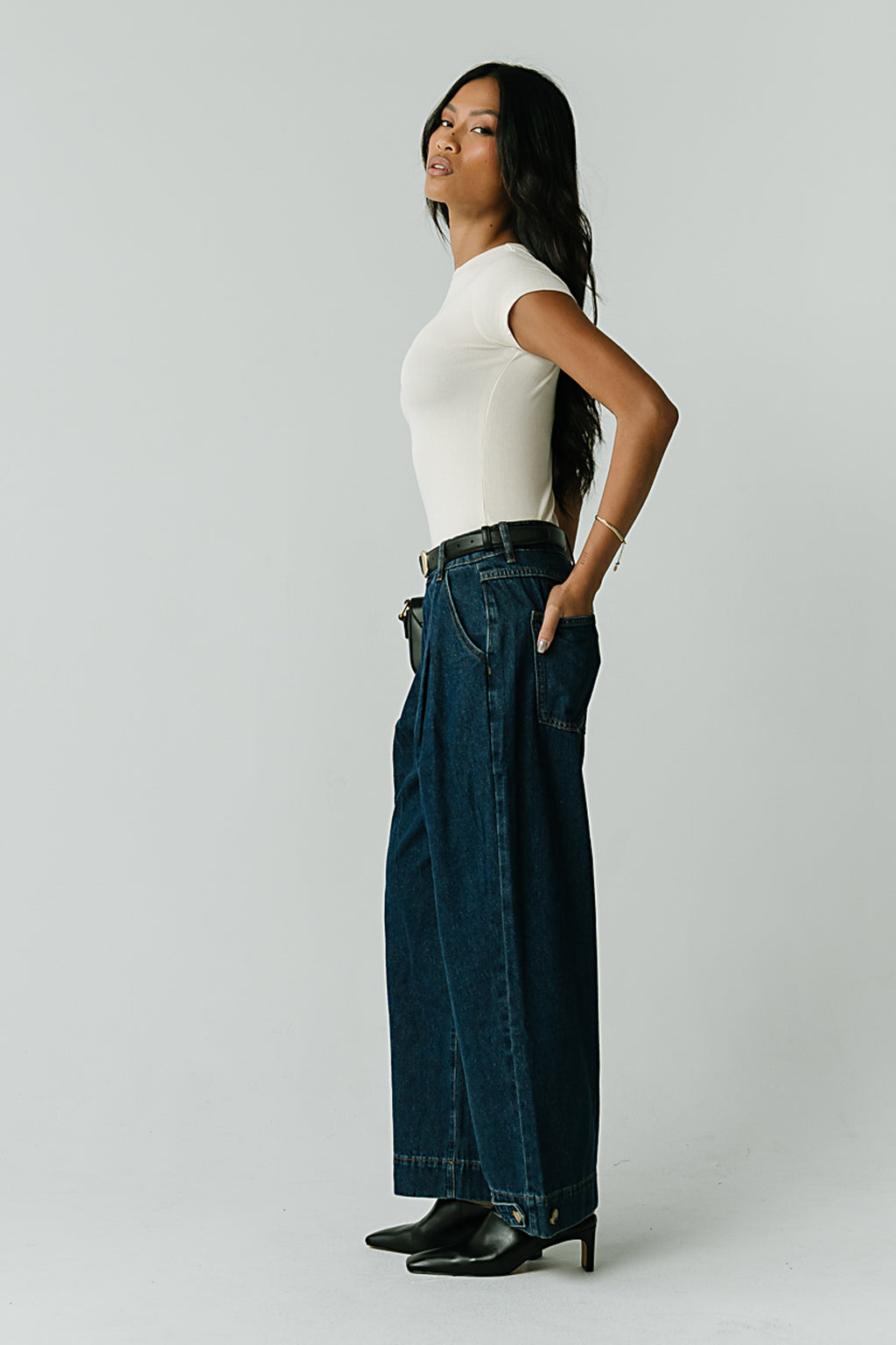 Arya High Rise Wide Leg Jeans