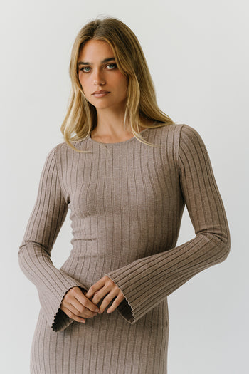 Torrey Maxi Dress in Taupe