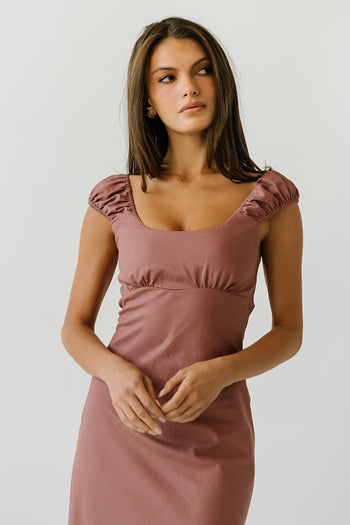 Mika Maxi Dress in Mauve