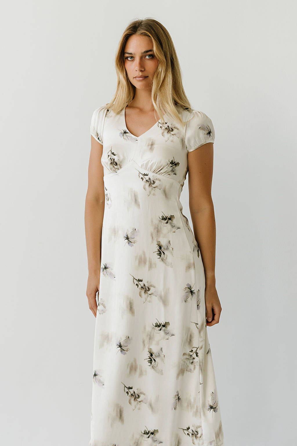 Isabella Floral Maxi Dress in Sage