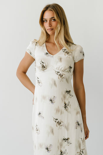 Isabella Floral Maxi Dress in Sage