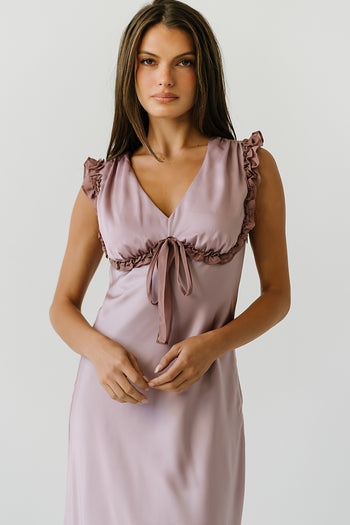 Tracey Maxi Dress in Mauve
