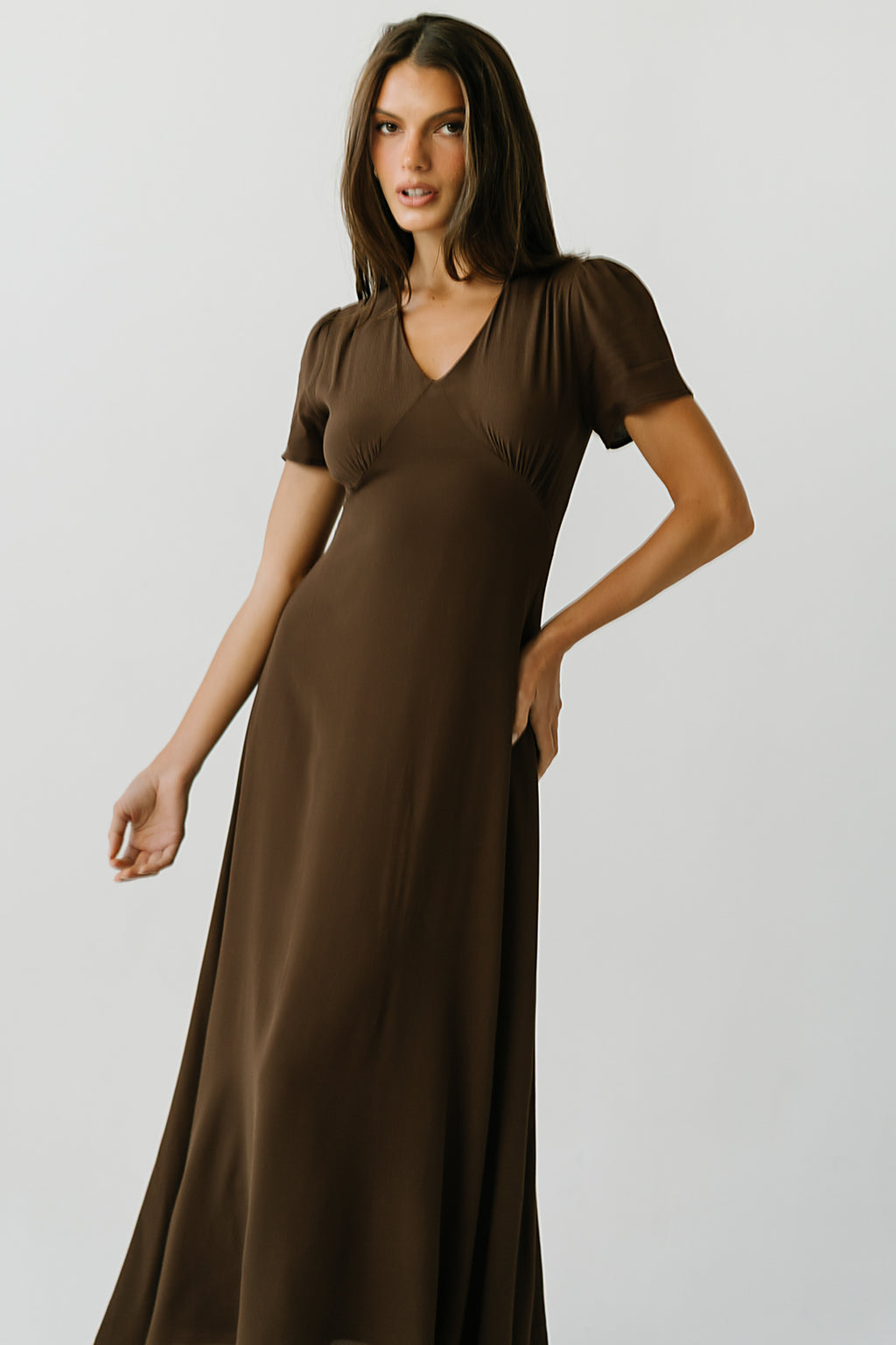 Lana Maxi Dress in Brown