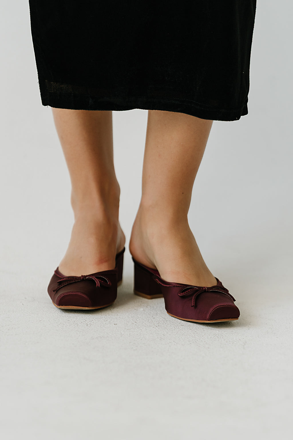 Geneva Mule in Burgundy